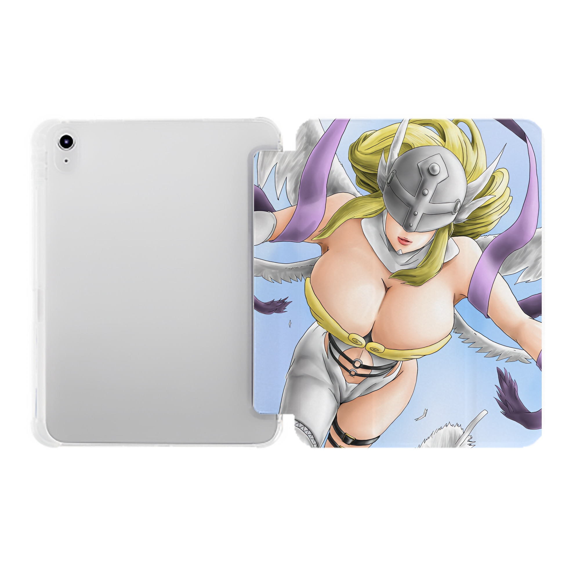 （画像用） Digimon デジタルモンスター/デジモン IPad ケース ペン収納付き 三つ折りスタンド PUレザー×シリコン 対応機種9.5/10.5/10.9インチ